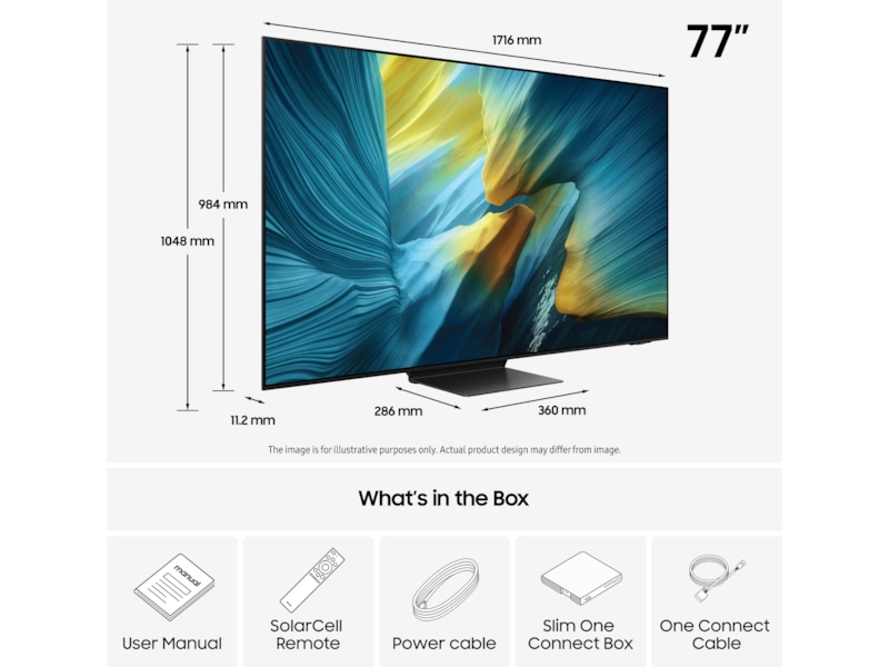 Samsung 77" S95F OLED 4K Smart TV (2025) 70 - 79 tums TV