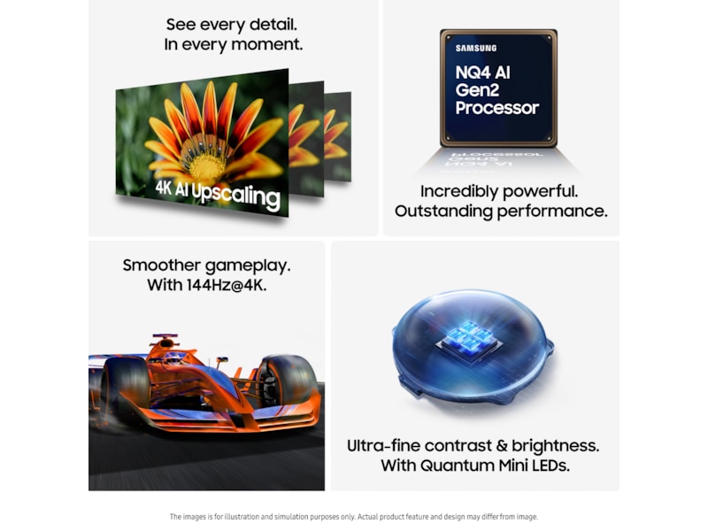 Samsung 85" QN80F Neo QLED 4K Mini LED Smart TV (2025) Över 80 tums TV