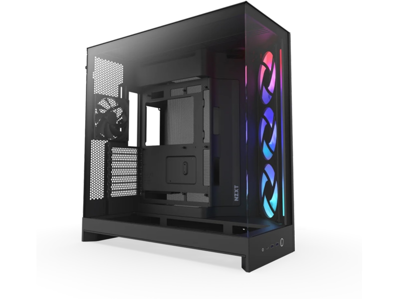 NZXT H9 Flow RGB Mid Tower (svart) Midi tower