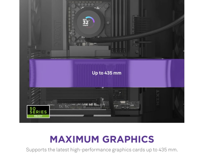 NZXT H9 Flow Mid Tower (svart) Midi tower