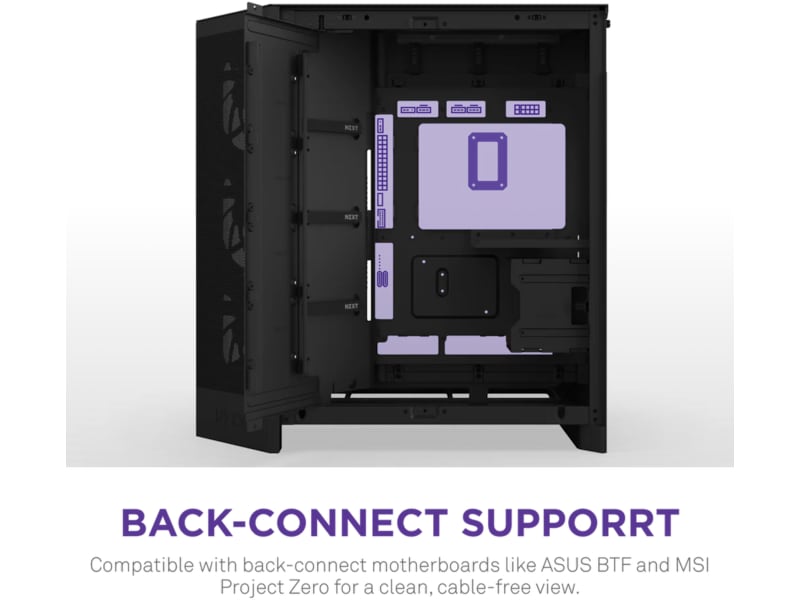 NZXT H9 Flow Mid Tower (svart) Midi tower
