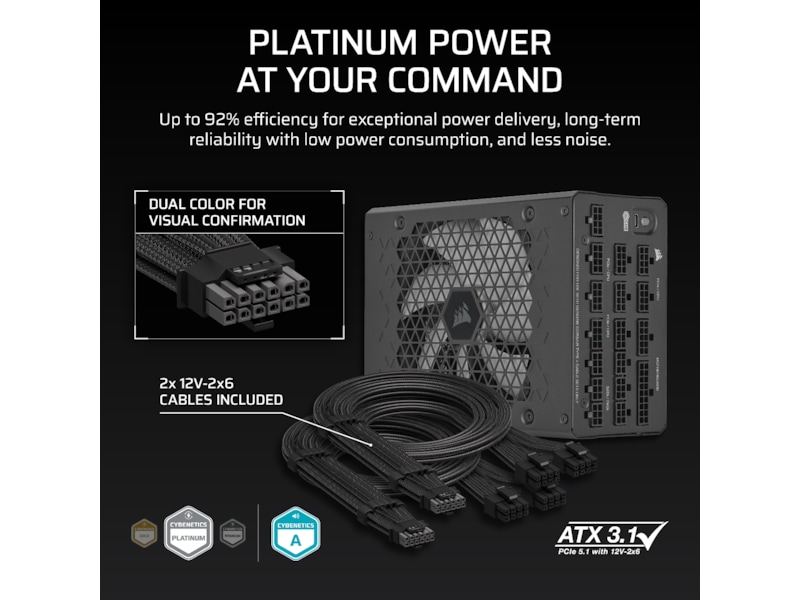 Corsair HXi Series HX1200i PSU (svart) Nätaggregat