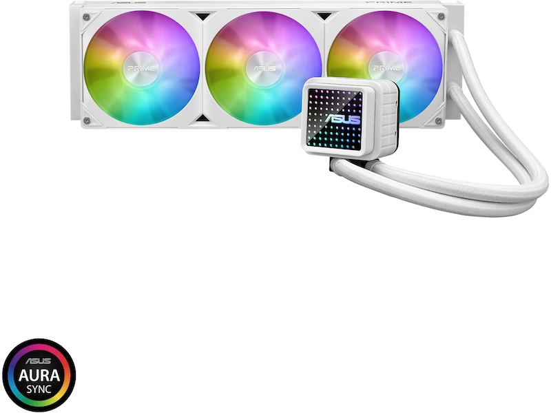 Asus Prime LC 360 ARGB Kylare (vit) CPU - Vattenkylning