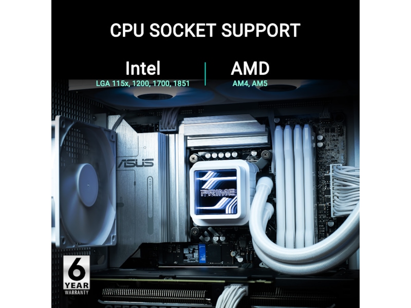 Asus Prime LC 360 ARGB Kylare (vit) CPU - Vattenkylning