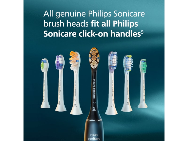 Philips Sonicare W2 Optimal White borsthuvuden (4 pack, svart) Tandborsthuvud