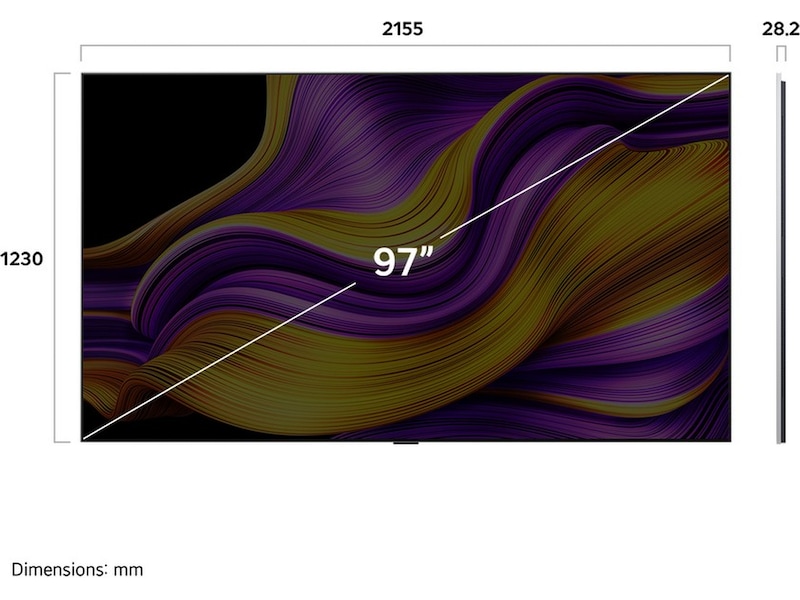 LG 97" G5 AI 4K OLED Smart TV (2025) Över 80 tums TV