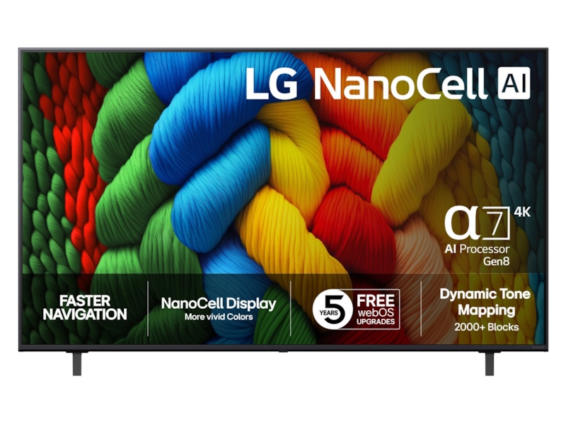 LG 75" NANO80 AI 4K NanoCell Smart TV (2025) 70 - 79 tums TV