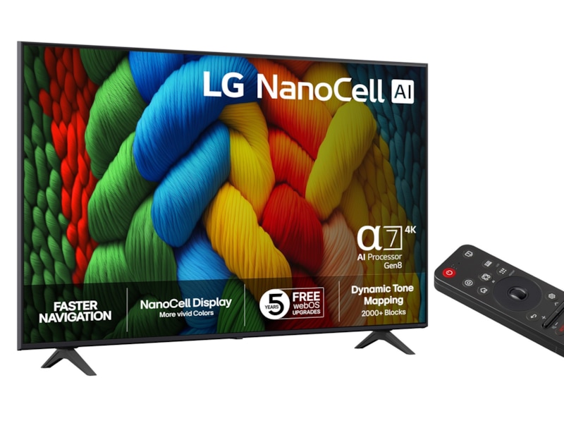 LG 75" NANO80 AI 4K NanoCell Smart TV (2025) 70 - 79 tums TV