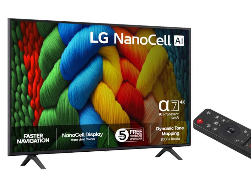 LG 55" NANO80 AI 4K NanoCell Smart TV (2025) 50 - 59 tums TV