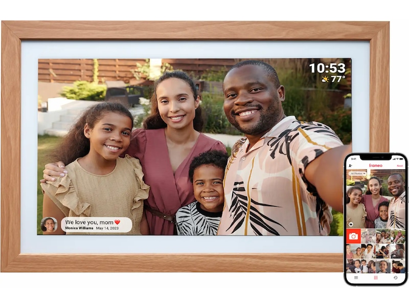 Denver PFF-2162LW 21,5" digital fotoram (ljus ek) TV-ram & tillbehör