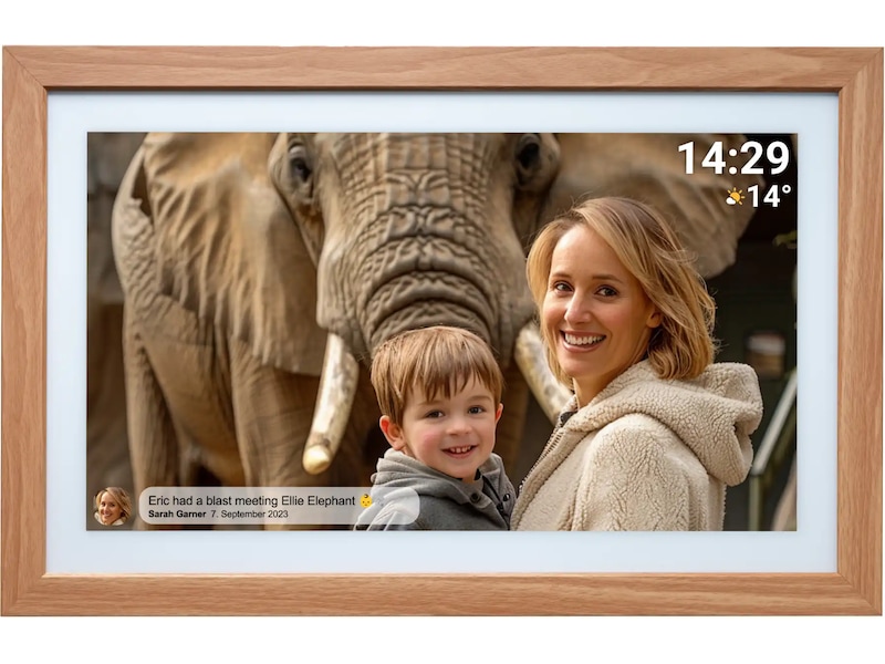 Denver PFF-2162LW 21,5" digital fotoram (ljus ek) TV-ram & tillbehör