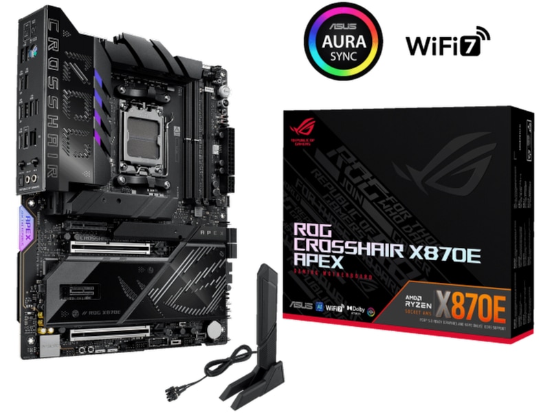 ASUS ROG CROSSHAIR X870E APEX Moderkort AMD Socket