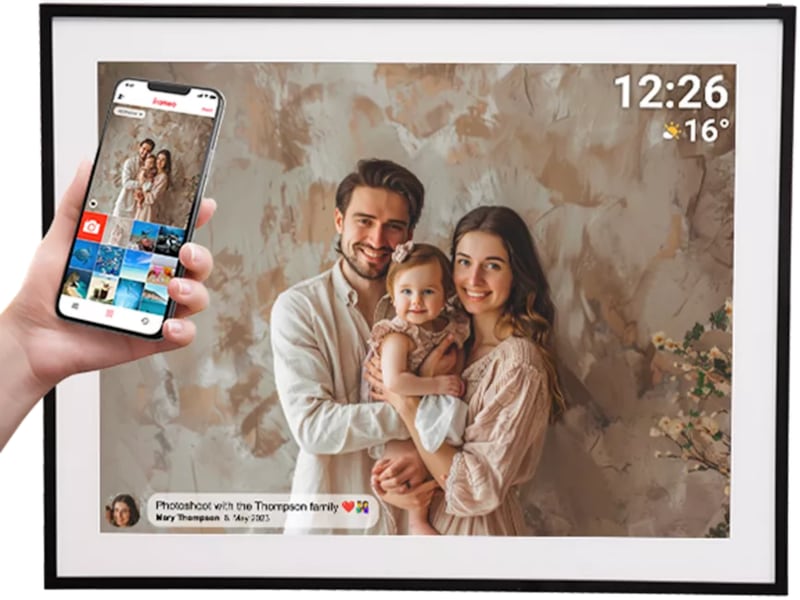 Denver PFF-1970 19" digital fotoram (svart/vit) TV-ram & tillbehör