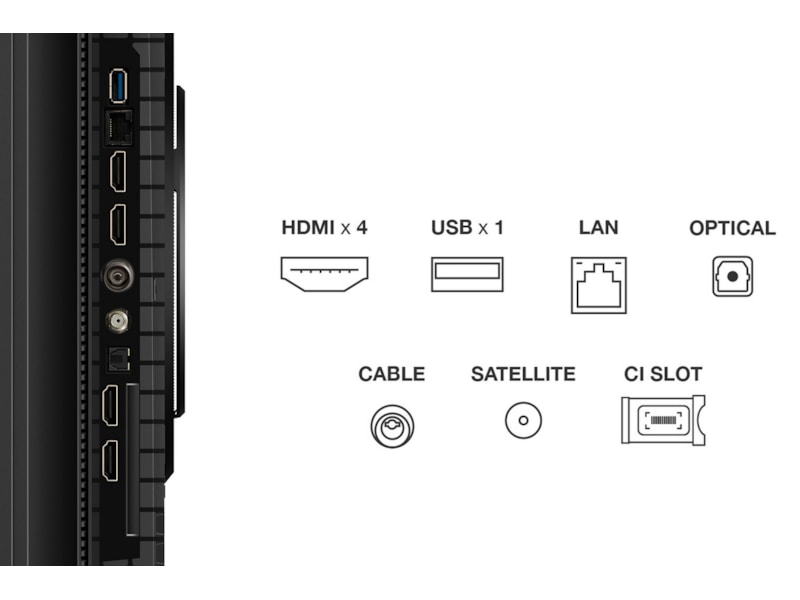 TCL 75" T8C 4K QLED Google TV (2025) 70 - 79 tums TV