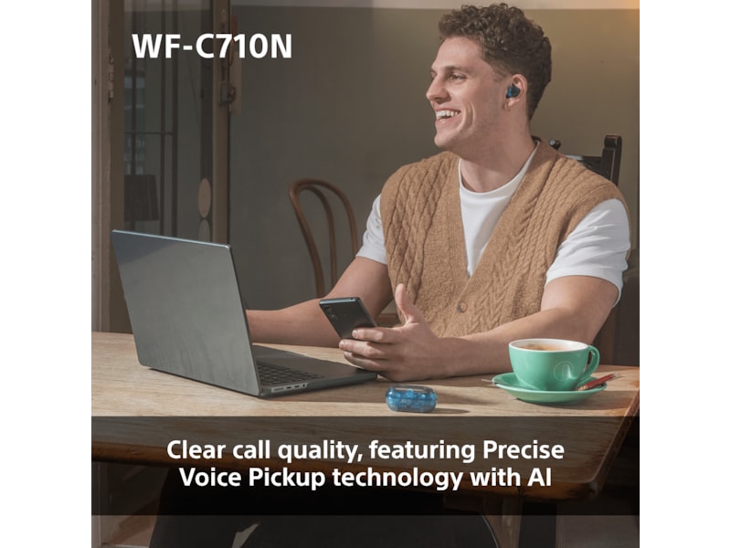 Sony WF-C710N  trådlösa hörlurar, In-ear med mikrofon (blå) In-ear hörlurar