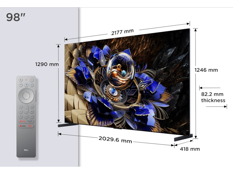 TCL 98" X11K Premium 4K QD-Mini LED Google TV Över 80 tums TV