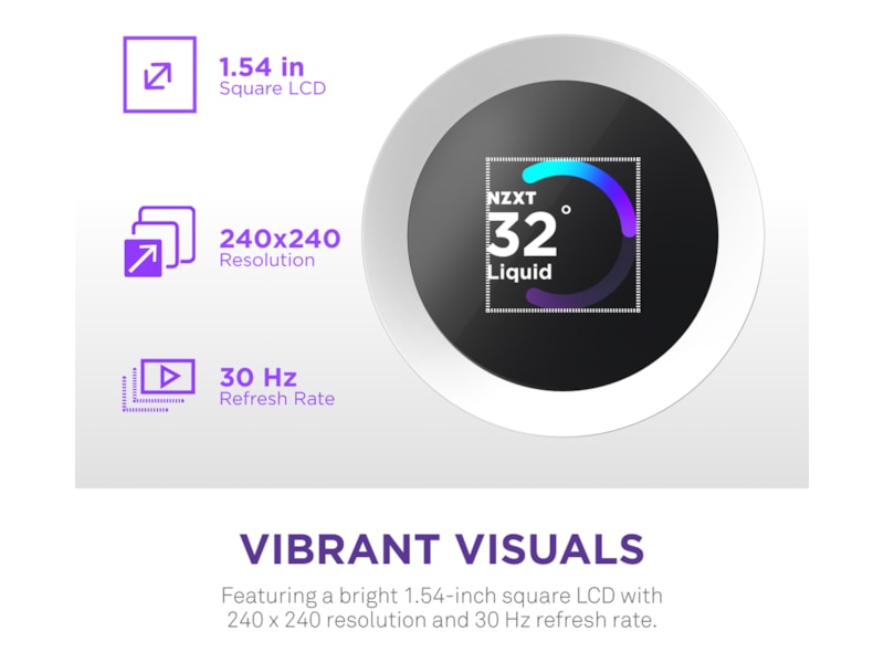 NZXT Kraken Plus 360 RGB Kylare (vit) CPU - Vattenkylning