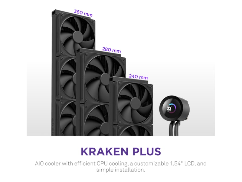 NZXT Kraken Plus 360 Kylare (svart) CPU - Vattenkylning