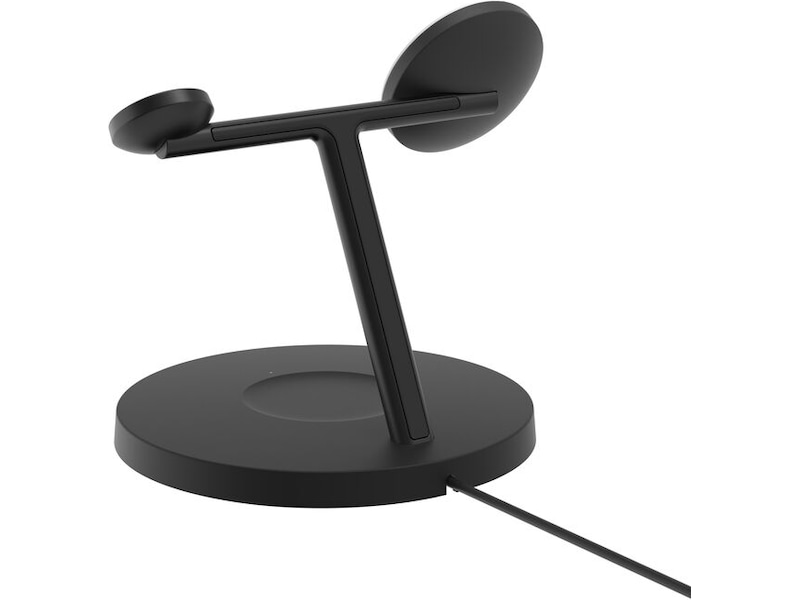 Belkin 3-in-1 Qi2 15W Laddställ (svart) Trådlös laddare