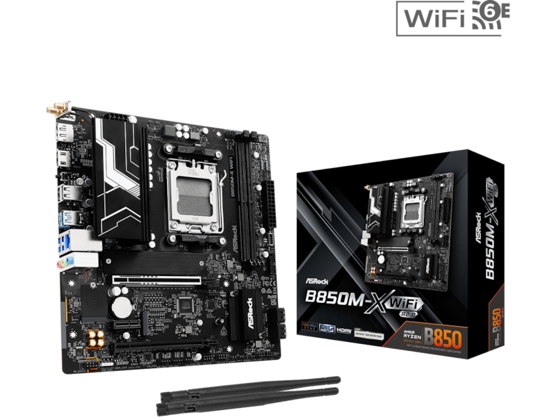 ASRock B850M-X WIFI R2.0 Moderkort AMD Socket