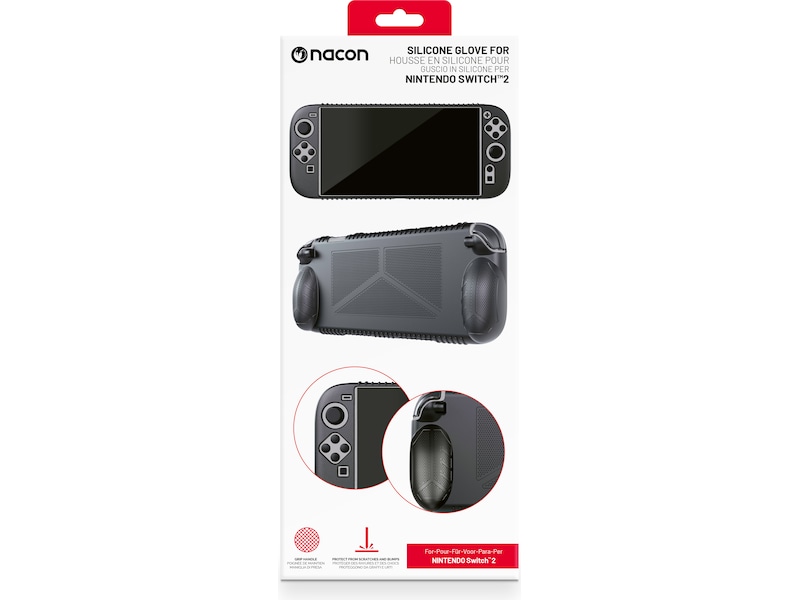 Nacon Silicone Glove for Nintendo Switch 2 (svart) Tillbehör till spelkonsoler