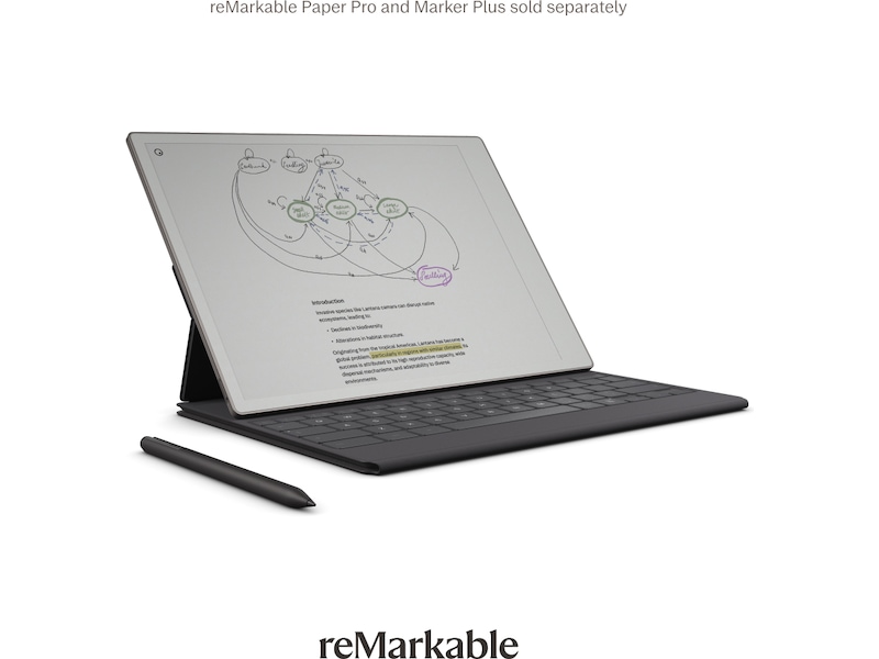 reMarkable Paper Pro Type Folio tangentbordsfodral (basalt) Tillbehör till digitala anteckningsblock