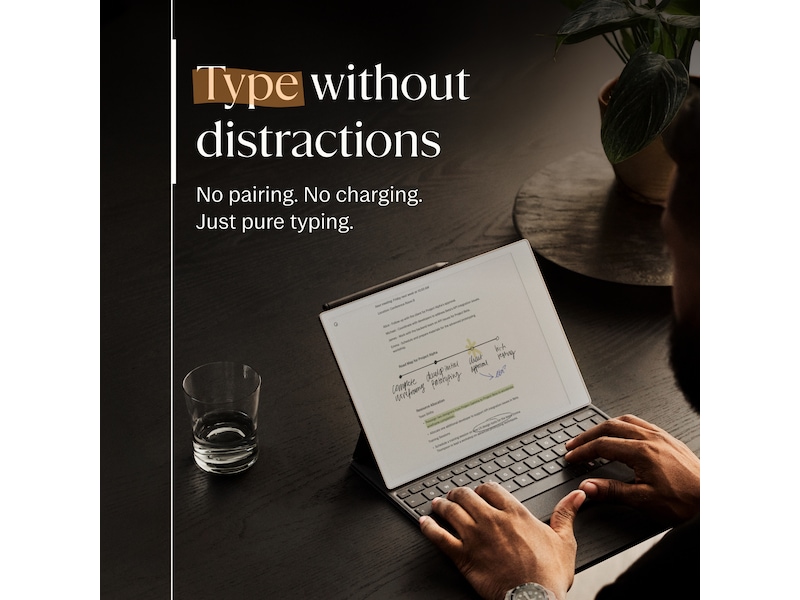 reMarkable Paper Pro Type Folio tangentbordsfodral (basalt) Tillbehör till digitala anteckningsblock