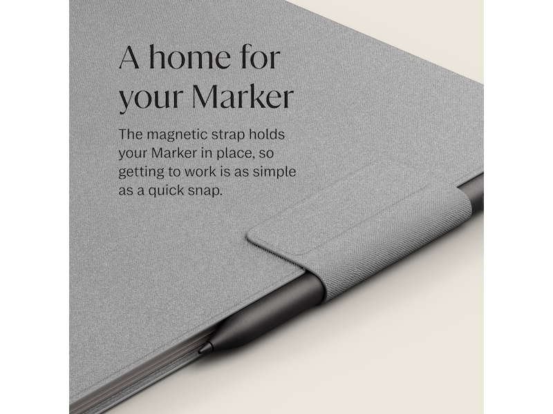 reMarkable Paper Pro Book Folio (grå) Tillbehör till digitala anteckningsblock