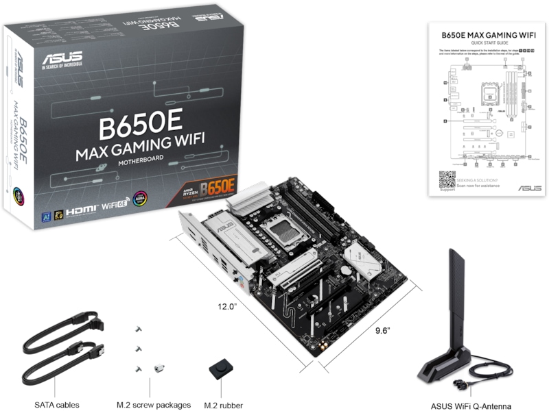 Asus B650E MAX GAMING WIFI Moderkort AMD Socket