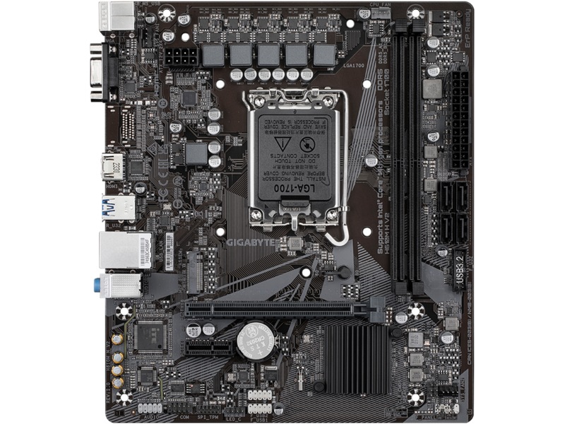 Gigabyte H610M H V2 Moderkort Intel Socket