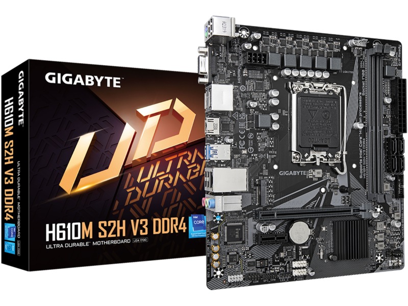 Gigabyte H610M S2H V3 DDR4 Moderkort Intel Socket