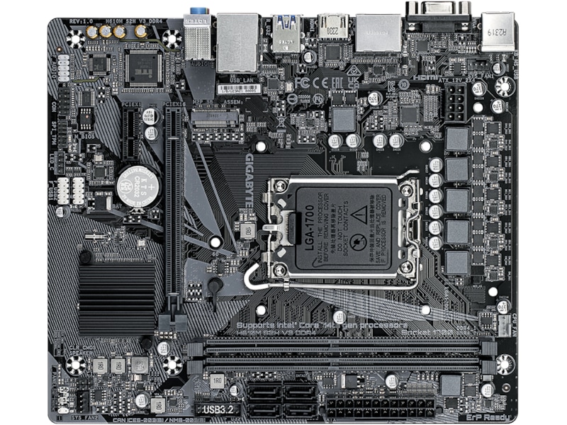 Gigabyte H610M S2H V3 DDR4 Moderkort Intel Socket