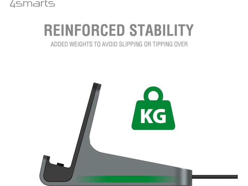 4smarts 60W USB-C laddningsstation (svart) Laddstation