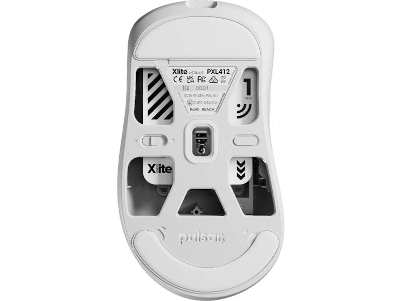 Pulsar Xlite V4 Mini trådlös spelmus (vit) Gamingmus