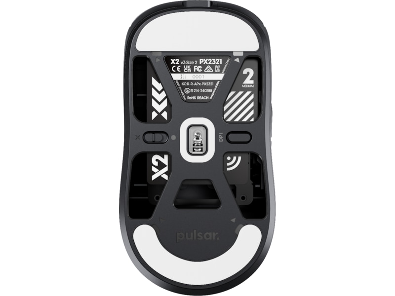 Pulsar X2 V3 Medium trådlös spelmus (svart) Gamingmus