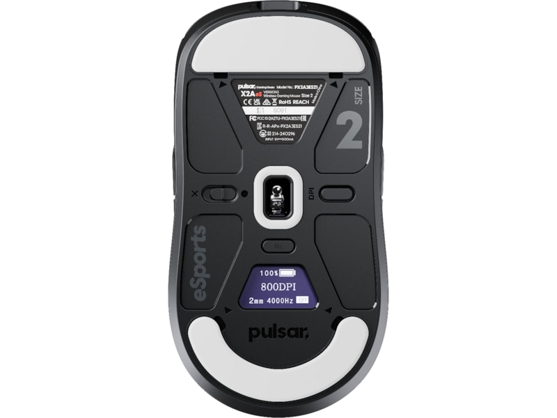 Pulsar X2A v3 eS Mini Trådlös Gamingmus (svart) Gamingmus