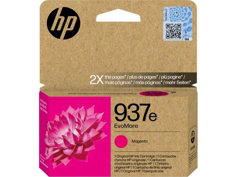 HP bläck 937e EvoMore Magenta Bläckpatron