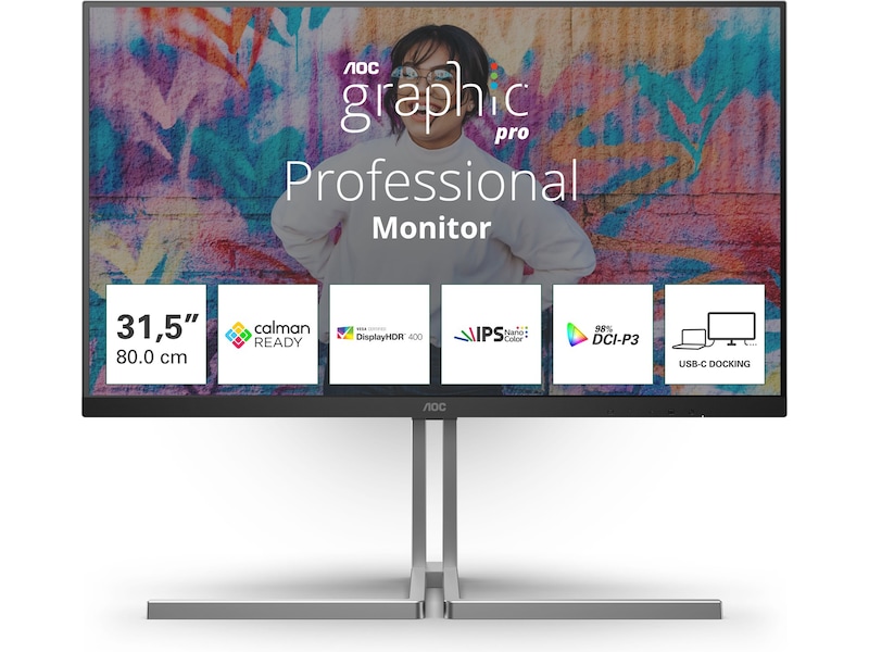 AOC 32" 4K skärm U32U3CV Bildskärmar