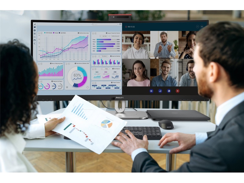 Philips 34" curved skärm 34B2U6603CH/00 Bildskärmar