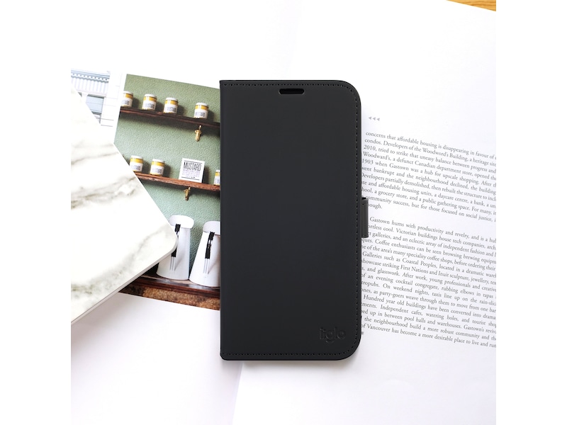 iiglo iPhone 17 Pro Max Plånboksfodral (svart) Mobilskal