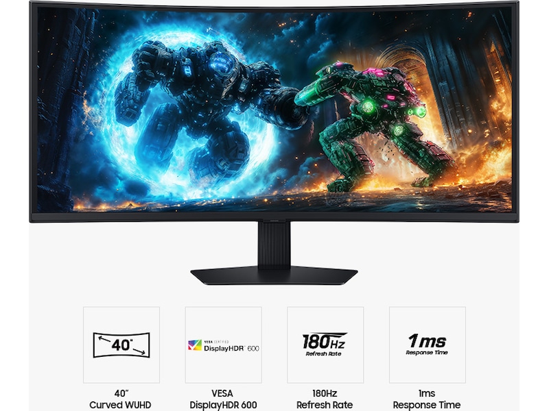 Samsung 40" curved gamingskärm Odyssey G7 S40FG75 Gamingskärmar