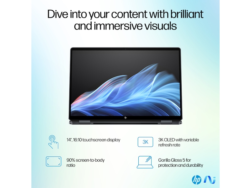 HP OmniBook Ultra Flip AI PC 14-fh0093no 14" 3K OLED Touch Datorer - Bärbara / laptop