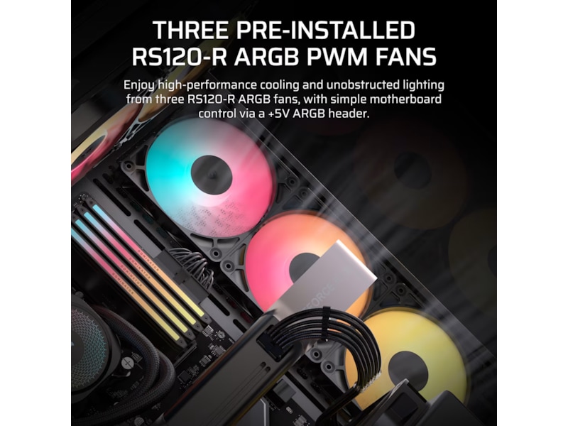 Corsair 3500X RSR ARGB Mid Tower (svart) Midi tower