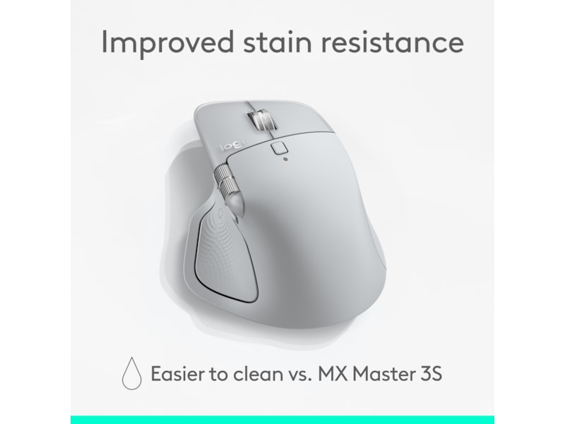 Logitech MX Master 4 Trådlös Ergonomisk Mus (ljusgrå) Mus