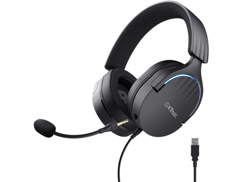 Trust GXT 490 Fayzo 7.1 Usb Headset (svart) Gamingheadset
