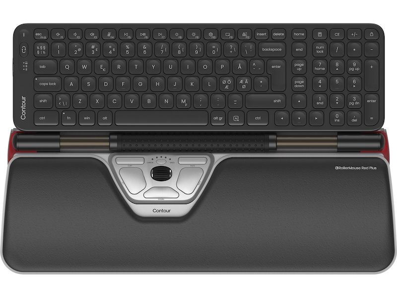 Contour Balance Mid-Size Rollermouse Red Combo Trådlös Ergonomi