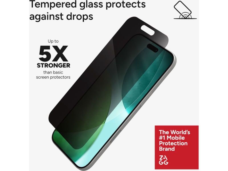 InvisibleShield Glass Elite iPhone Air Privacy Skärmskydd Skärmskydd mobiltelefon