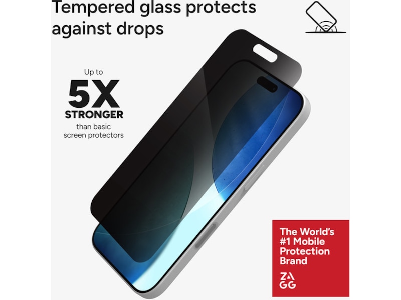 InvisibleShield Glass Elite Privacy Skärmskydd iPhone 17 Skärmskydd mobiltelefon