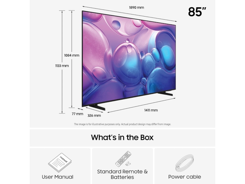 Samsung 85" Q6F QLED 4K Smart TV (2025) Över 80 tums TV