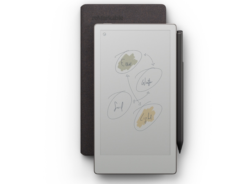 reMarkable Paper Pro Move 7.3" inkl. Marker Plus & Book Folio (basalt) Digitala anteckningsblock